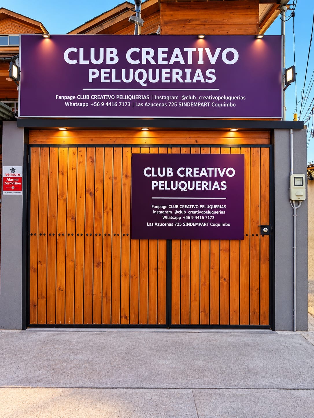 Fachada de Club Creativo Peluquerías en Sindempart, Coquimbo